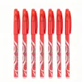 Uitwisbare gelpennen set 0.5mm fijne punt rode inkt schrijfstenen school kantoor 7 st - 1 Stuk/Verpakking / Rood