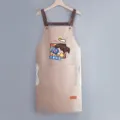 Grembiule da cucina impermeabile anti-olio per cucinare a casa, abbigliamento da lavoro coreano. - Stile Asciugamani / Rosa pelle