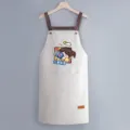 Waterproof oilproof kitchen apron for women men stylish cooking baking workwear with pocket - Regular Fit / Gray