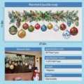 Christmas bauble and berry electrostatic window sticker for festive glass decoration - RHSDJ-554 (Static Type) / 30x70cm