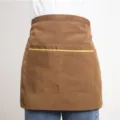 Grembiule da vita marrone con tasche, mezzogrembiule pro per cucina, bar, ristorante e lavoro - Caffè