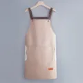 Grembiule da cucina impermeabile con tasche e toppe asciugamani, copricapo da cucina regolabile. - Stile Asciugamani / Rosa pelle