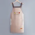 Grembiule da cucina impermeabile con tasche e spallacci regolabili per cucinare. - Stile Asciugamani / Rosa pelle
