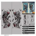 Autocollants de fenêtre Halloween faucheuse, lot de 2 avec motifs de crâne pour déco festive - Style Auto-adhésif / 2 Pièces/Paquet