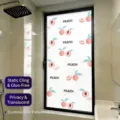 Película de ventana estática esmerilada con patrón de melocotón para la privacidad - Translúcido (BLT-324) / 30*60cm