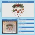 Christmas bauble window stickers electrostatic glass decals for festive shop window decor - Static Cling Style (RHSDJ-534) / 30x30cm