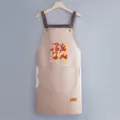 Grembiule da cucina impermeabile e antiolio con asciugamani tasche e design stampato elegante - Stile Asciugamani / Rosa pelle