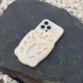 Unique hollow silicone phone case compatible with iPhone, creative foam runner style cover. - White / iPhone 14 Pro Max