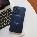 MagSafe magnetic electroplated phone case for iPhone, stylish protection with lens film. - iPhone 14 / Blue