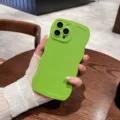 Cover in silicone ondulato verde con protezione fotocamera per Huawei Honor 80 Pro - Verde / Honor 20/20S