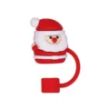 Bouchon de Paille Père Noël en Silicone Couverture Anti-Poussière pour Tasse 10mm - Père Noël