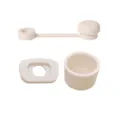Silikon Ueberlaufsicher Stopper Set fuer Becher, staubdichter Strohhalm Deckel. - Khaki