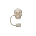Copertura per cannnuccia in silicone teschio cappuccio antipolvere per bicchiere accessorio - Tema teschio (Khaki)