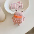 Coque AirPods Pro en silicone rose motif grenouille rigolote avec bulles anti-stress. - Grenouille Rose / AirPods 1/2e génération