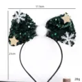 Weihnachten Pailletten Schleife Haarreif Gruen Stern Schneeflocke Party Kopfschmuck Neu - 1 Weihnachts-Haarreif [26] Pailletten grüne Schleife