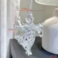 Bunter transparenter Acryl Engel HGA Weihnachtsbaum Deko Anhänger Geschenk 8.5x13cm - Engel A