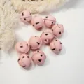 Matte rosa fünfzackige Stern-Glöckchen, 2.4cm Weihnachtsbaum Geschenkbox Deko-Zubehör - Rosa