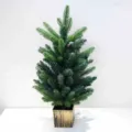 Künstlicher Mini Tisch Weihnachtsbaum für festliche Heimdekoration und Hotel Tischdeko. - Nr. 5 60 cm Grüner Weihnachtsbaum im quadratischen Topf