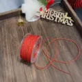 Rote goldene Metallic-Kordel 2mm 20 Yards für Weihnachtsgeschenkverpackung und Floristik. - 2mm Goldfaden Rot
