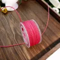 2mm Metallic Kordel rosa Weihnachten Geschenke Verpackung Band DIY Deko Faden Spule 20y - 2mm Goldfaden Rosérot