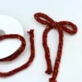 Weihnachten gestrickt Garn Band für Baum Geschenk Verpackung Dekor, dicke Kordel, rot braun. - Weinrot Gemustert