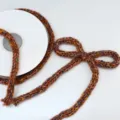 Braunes, mehrfarbiges Strickwollseil für Weihnachtsgeschenkverpackung und Schleifenband SKU. - Braun Gemustert