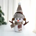 Strickmuster Schaumstoff Schneemann Weihnachtsbaum Tisch Ornament Haengender Anhaenger SKU - Khaki