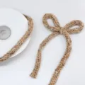 Strickwolle Kordel Band für Weihnachtsbaum Schleife Geschenkverpackung DIY Dekoration - Aztekisches Khaki/Braun
