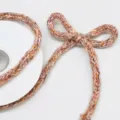 Weihnachts dekorative gemischte runde Garnschnur Strickband Schleife für Geschenkverpackung - Lila gemustert