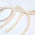 Cordino in filato lavorato a maglia beige, larghezza 0.6cm 3m di lunghezza fiocco decorativo. - Beige Misto