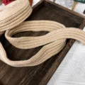 diy weihnachten gestricktes band fuer blumenstrauss verpackung material basteln deko - 3cmx3m / Khaki