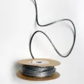 Γκρι μεταλλικό κορδόνι 2mm 10 γιάρδες για DIY συσκευασία δώρων Χριστουγέννων διακοσμητική κορδέλα - 10 Γιάρδες / Γκρι