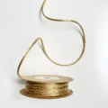 2mm gold glitter cord ribbon, 10 yards metallic string for gift wrapping and DIY crafts. - 10 Yards / Gold