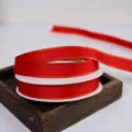 Rotes Band mit Goldrand 1.5cm 20 Yards Weihnachtsbaum Geschenkverpackung DIY Deko Schleife - 1.5cm x 20 Yards / Rot