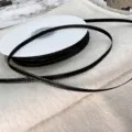 Black and gold trim ribbon for gift wrapping, 3mm and 6mm decorative ribbon for holidays. - 3mm / 40 Yards / Black