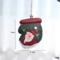 Weihnachtsbaum Hängende Dekoration Eisenkunst Handschuh Ornament Party Zubehör 7.5x6.5cm - Grüne Handschuhe / Grün