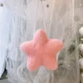 Rosa Wolle Filz Stern Ornament 9cm handgemachte Weihnachtsbaum Hänge DIY Dekoration - Rosa