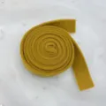 Mustard yellow felt ribbon roll for DIY crafts, thick fabric trim for bows and holiday decor. - 3cmx2m / Turmeric