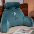 Cuscino da letto in velluto verde con supporto per la schiena, braccioli e poggiatesta. - 60*45 cm 1 kg / Verde