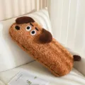 Cute brown puppy long body plush pillow, soft sleeping bolster for home sofa and bedroom decor. - 70cm / Brown Long Dog Plush