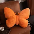 Cuscino peluche a farfalla arancione, morbido cuscino decorativo per divano letto auto - 46*38cm / Arancione