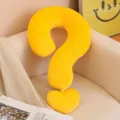 Gelbes fragezeichen förmiges plüschkissen kreatives dopamin sofa kissen heimdekor - Orange