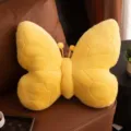 Cuscino peluche a forma di farfalla gialla, cuscino divano carino, arredo camera. - 46*38cm / Giallo