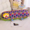 Clown long plush body pillow cute colorful polka dot bed bolster sofa cushion decor - 90cm / Oval Purple