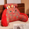 Cuscino da letto cartone animato grande schienale peluche supporto lombare lavabile sedia - drago cinese