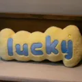 Nordic style lucky letter plush body pillow long sofa cushion soft sleeping bolster - 80cm / Yellow