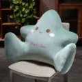 Cuscino da letto in peluche a forma di stella carina verde supporto lombare morbido per lettura - Stella lime