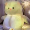 Glowing USB charging white polar bear plush toy soft children doll cute night light gift - 35cm 380g Battery-Operated Style / Cat
