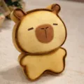 Simpatico peluche capibara toast, cuscino bambola pane morbido, regalo giocattolo carino. - Capibara Toast / 17cm / Marrone chiaro