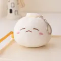 Simpatico portachiavi brioche di peluche, ciondolo borsa gnocchi morbido, kawaii giocattolo. - Occhi Socchiusi